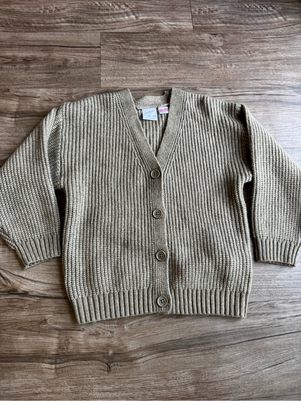 Zara kids green knit cardigan size 3-4